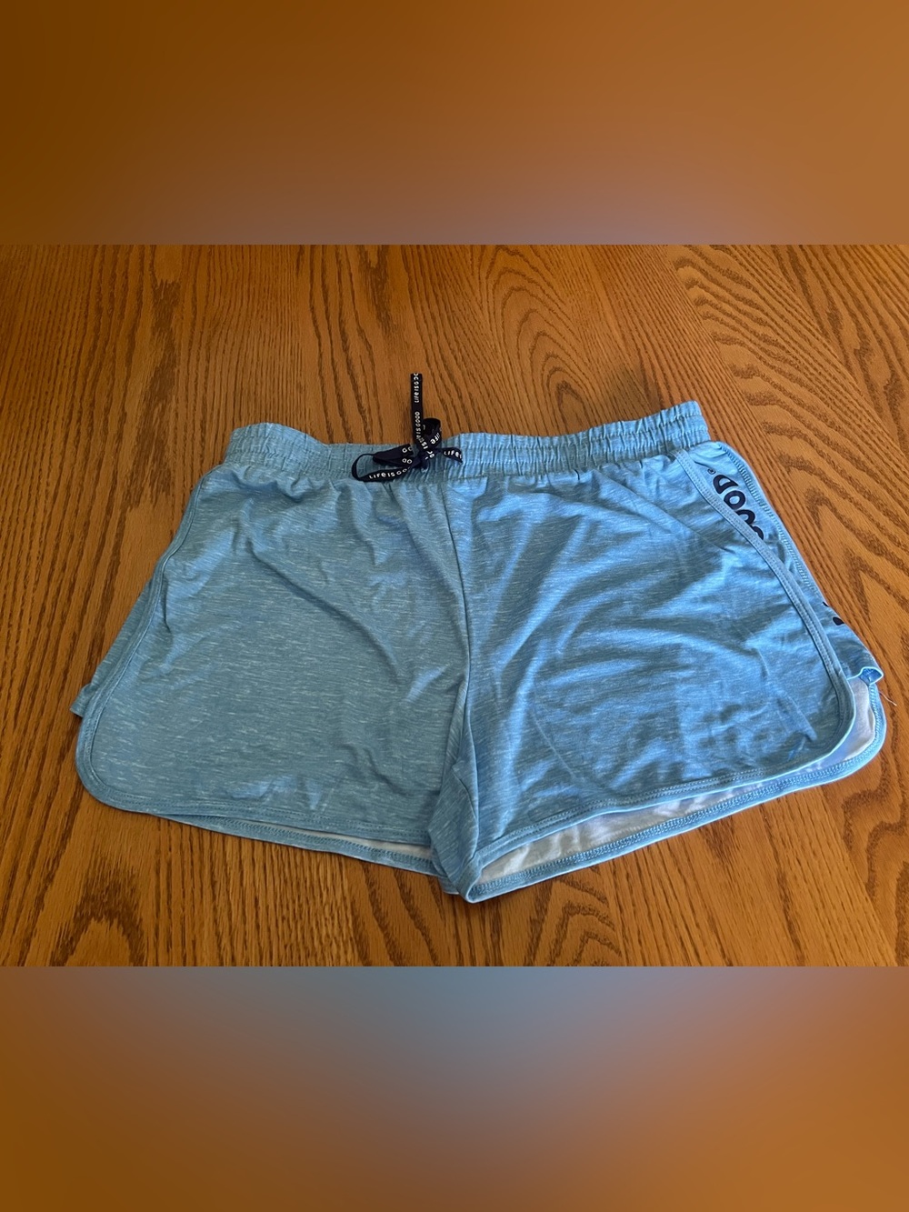 Life is Good Large Light Blue Women's Lounge Shorts